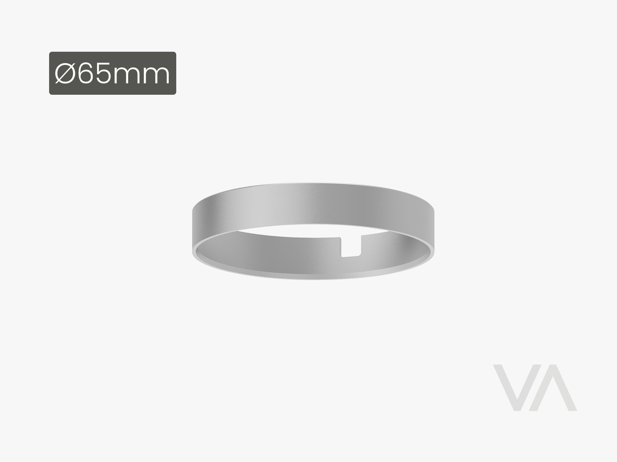 SH3004 Base for surface mounting silver, DIA 65 mm