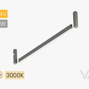 PL4006 Linear Light silver, 24V/5W, MC, 3000K